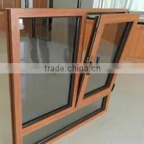 Aluminium Windows With Wood Color Designed According to Customers' Needs photo-5