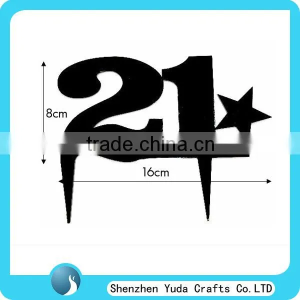 18 Eighteen Number Monogram Acrylic Cake Topper, Anniversary Birthday Party Cake Topper photo-4