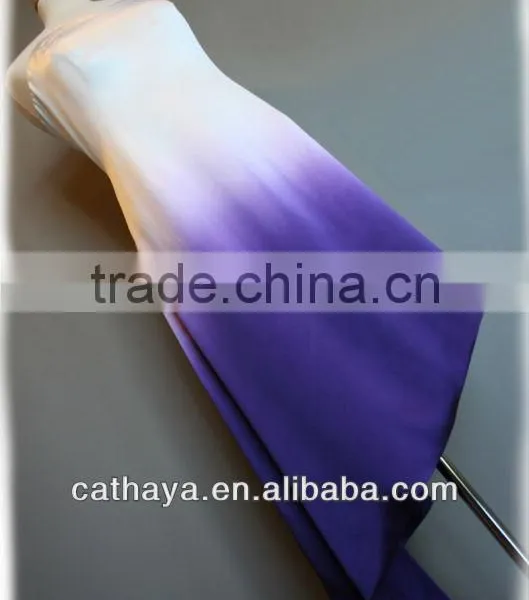 100%pure Silk Fabric and Dyed Satin Fabric Ombre Fabric