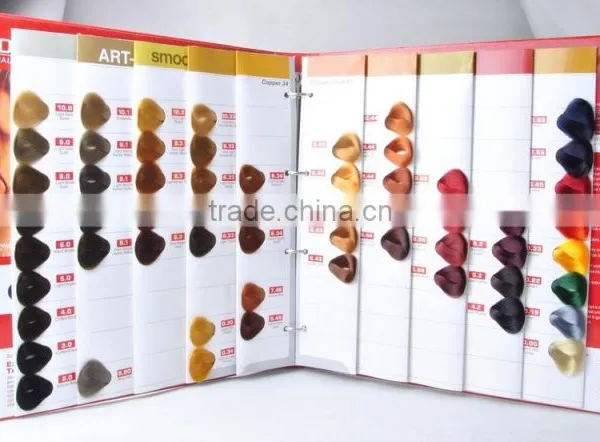 OEM Manufacturer Salon Professional Hair Dye Color Chart/Color Swatch Book photo-6