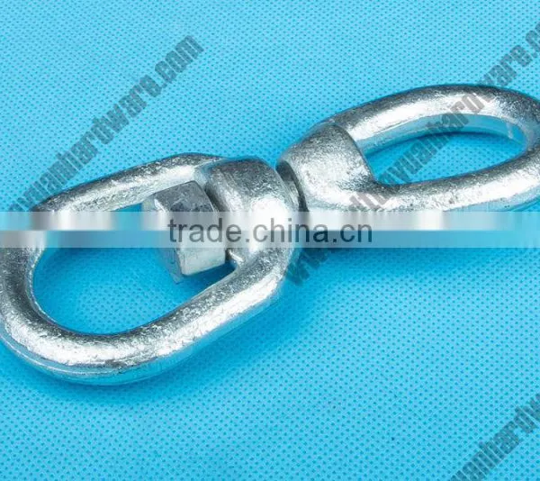 Us Type Hot DIP Carbon Steel Galvanized G402 Double Eye Chain Swivel photo-2