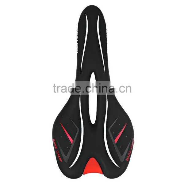 Basecamp Mountain Road Bicycle Front Prolong Saddle BMX Hollow Saddle MTB Seat Bike Equipment Imitation Leather photo-2