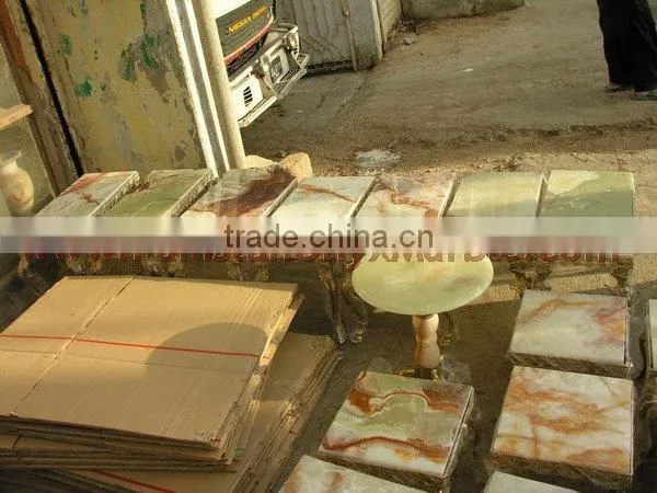 PAKISTAN NATURAL GOOD SALE ONYX TABLES COLLECTION photo-4