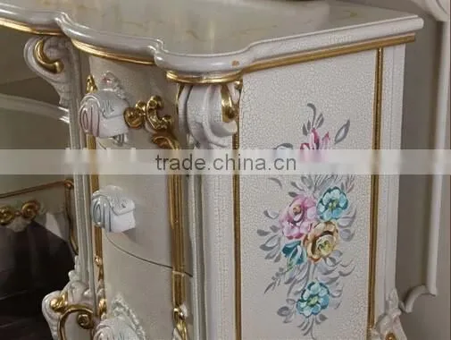 Bisini Wooden Dresser Furniture, European Dressing Table With Mirror photo-3