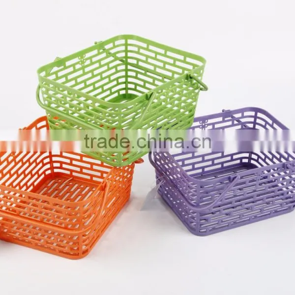 Portable Useful Desk Plastic Organizer Stationery Storage Basket photo-2