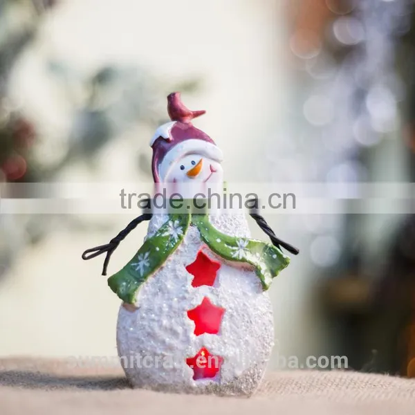 Christmas Snowman Led Lights Figurine Table Decoration photo-4