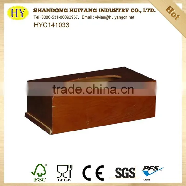 Cheap Unfinished Wholesale Wood Tissue Box photo-5