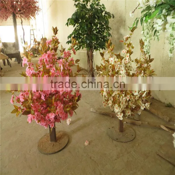 SJ201710013 China Manufacturer High Simulation Artificial Cherry Blossom Bonsai Tree photo-4
