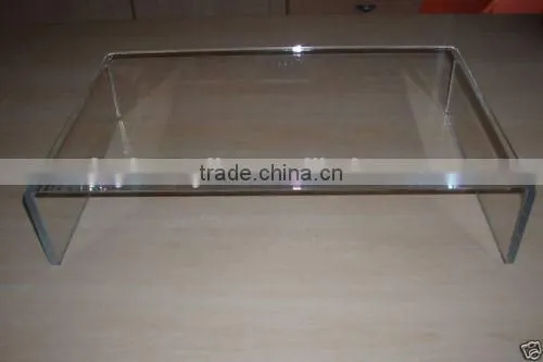 Cheap Acrylic Lucite Clear White tv Stand for Sale photo-2