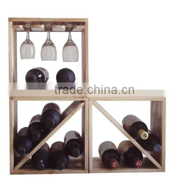 2016 New Stle Hot Sale Wooden Wine Bottle Wooden Rack photo-2
