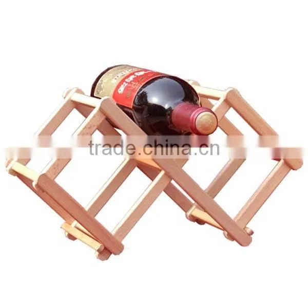 Wooden Wine Bottle Stand-creative Wooden Rack photo-5