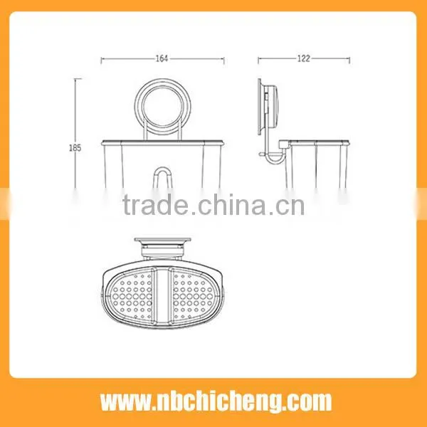 Shelf Bracket Plastic Wall Suction Shelf Houseware Storage Holder photo-3
