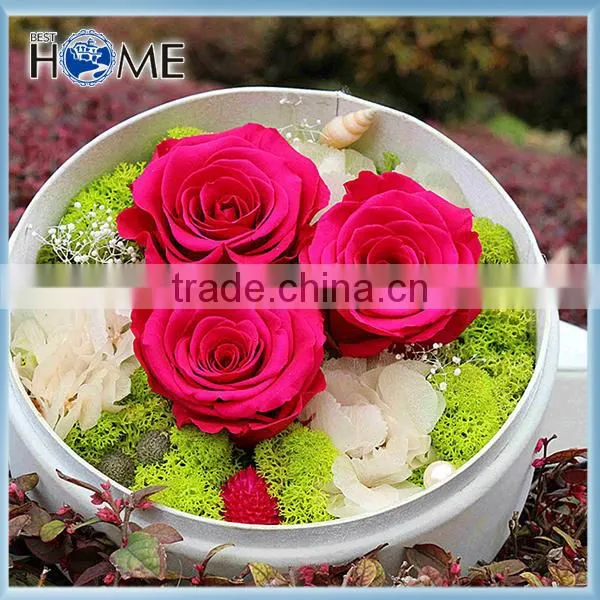 Romantic Round Flower Box Shaped Wedding Party Favor Boxes for Gift Use Paper Round Flower Box