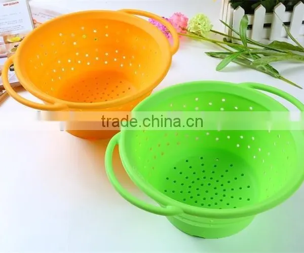 Multifunctional Silicon Basket Colander, Kitchen Filter Strainers Tool photo-6