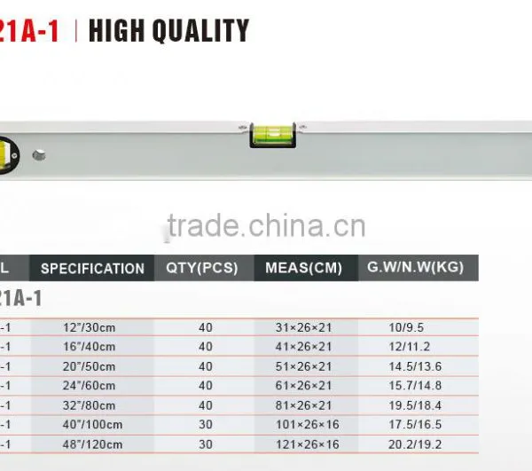 Heavy Duty Magnetic Aluminium Spirit Level Ruler photo-2