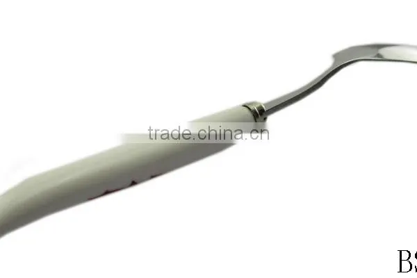 High Quality Ceramic Long Handle Soup Spoon photo-3