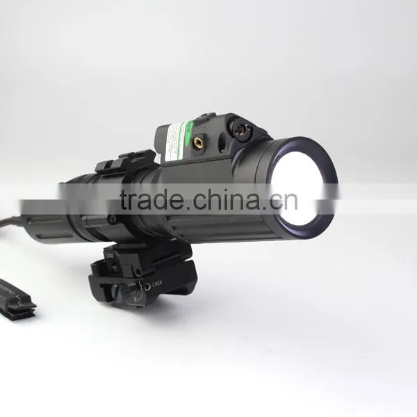 Tactical Professional Hunting Green Laser Sight With 1000 Lumens CREE T6 LED Flashlight With Strobe Light photo-4