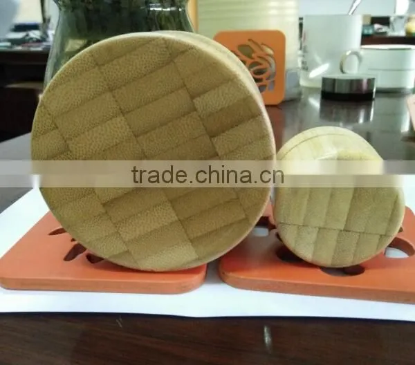 Bamboo Cosmetic Jar Laser Engraved photo-3