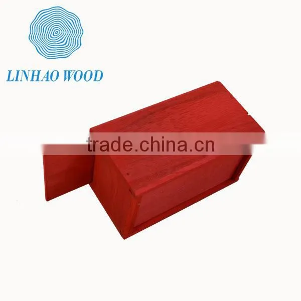High Quality Natural Unfinished Luxury Wooden Gift Craft Box Wholesale photo-2
