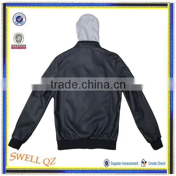 2016 Top Fashion Italian Jacket Mens Leather Blazer photo-2