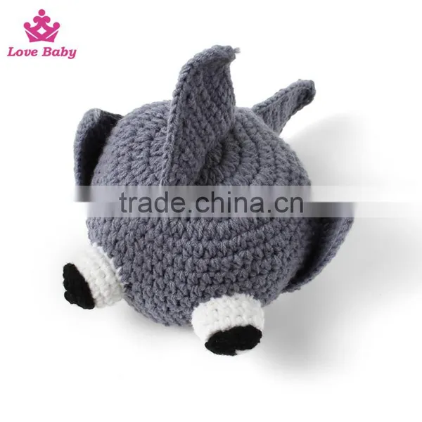 Infants Shark Pattern Photography Props Of Hat Cutting Children Winter Hat For Sale photo-3