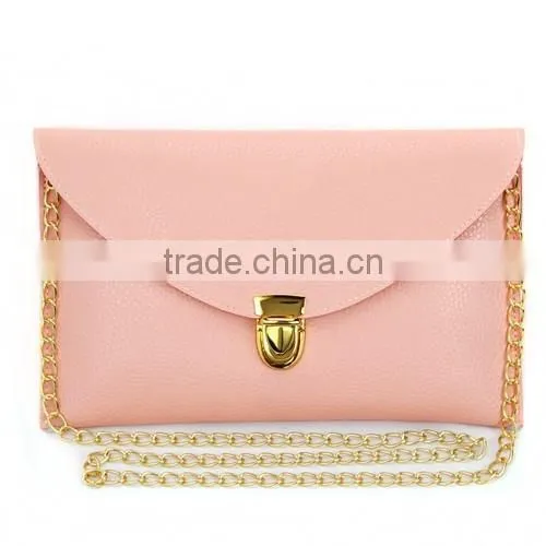 Hot Sale Monogrammed Envelope Chain Clutch Bag photo-6