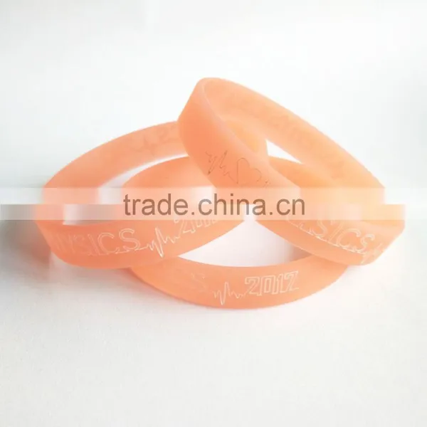 Wholesale Cheap Bulk Fashion Logo Print Silicone Slap Bands photo-2
