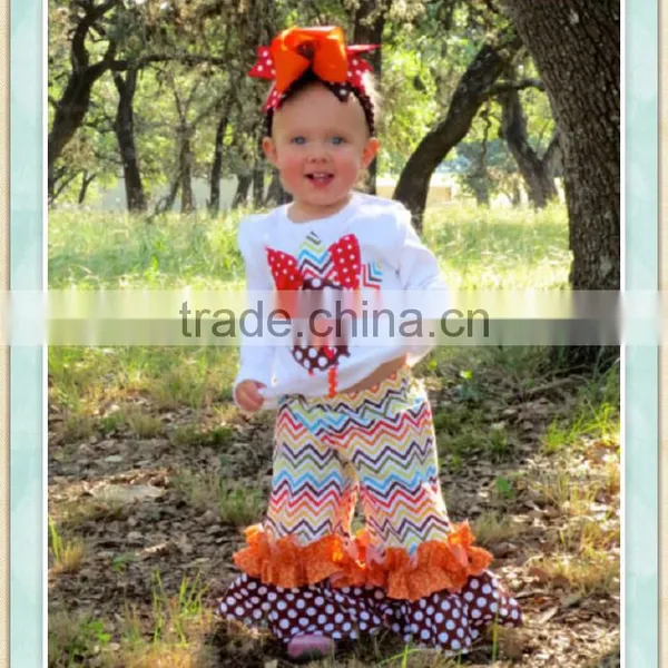 Ibear Baby Girls Clothing Set Boutique Thanksgiving Hotsale China Yiwu Girls Clothing Sets Ruffle Wonder Kids Clothing Sets photo-2