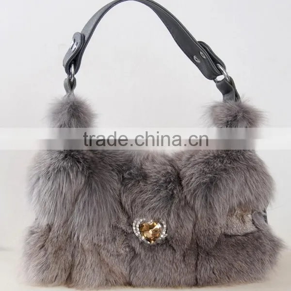 Classy Ladies Fox Fur Shoulder Bag photo-4