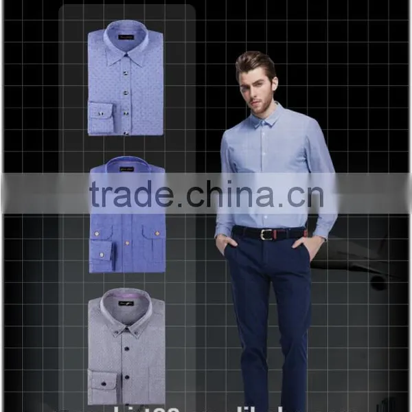 2016 Fashion Clothing Latest Shirt Designs for Men Silk Screen Custom Shirt photo-3