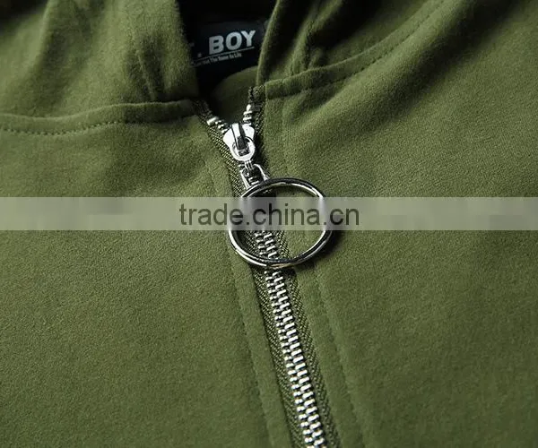 Cotton Short Sleeve Hoodie Army Greem t Shirt Men for Resale photo-4