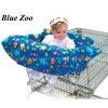 Baby Shopping Cart Cover/Grocery/Trolley Cover/Shopping Trolley Cover/Seat Covers/Pad/Cushion-- Blue Zoo
