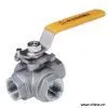 China Suppliers-1000WOG 3-way Type Mounting Pad Rducing Flow Port Ball Valve