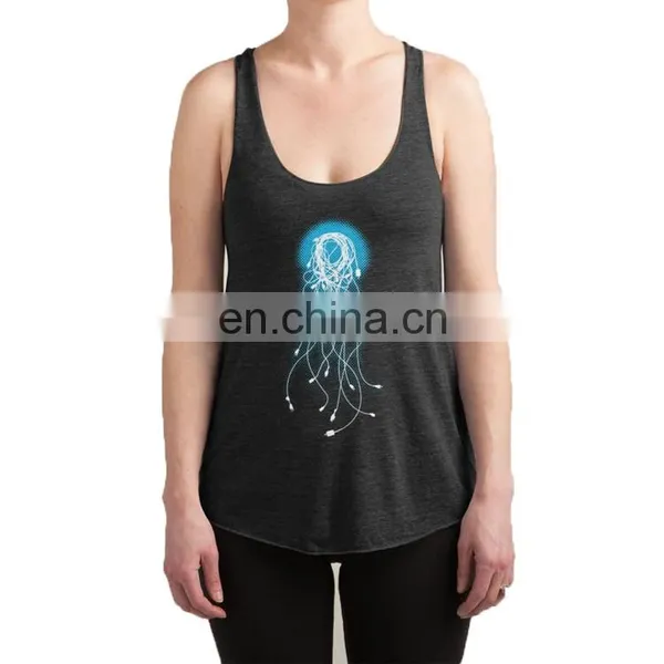 OEM Woman Clothing 2017 Latest Summer Design Yoga Sports Gym Stringer Tank Top Custom Designn in Bulk photo-2