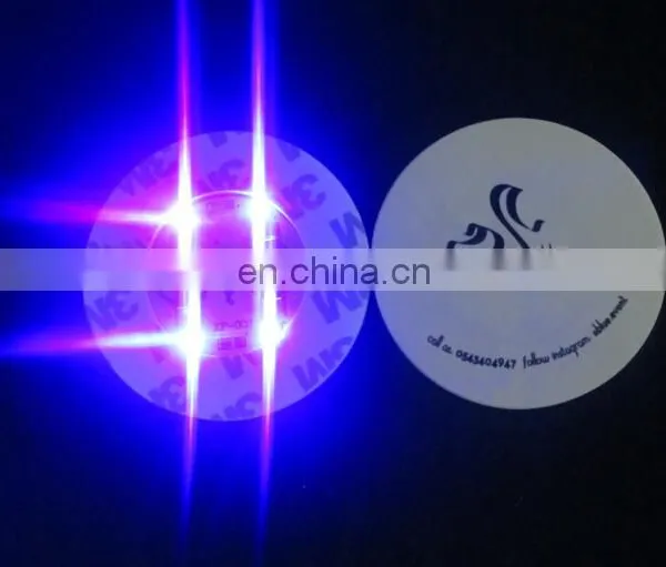 60*3mm Good Quality Led Bottle Sticker Led Bottle Coaster photo-3