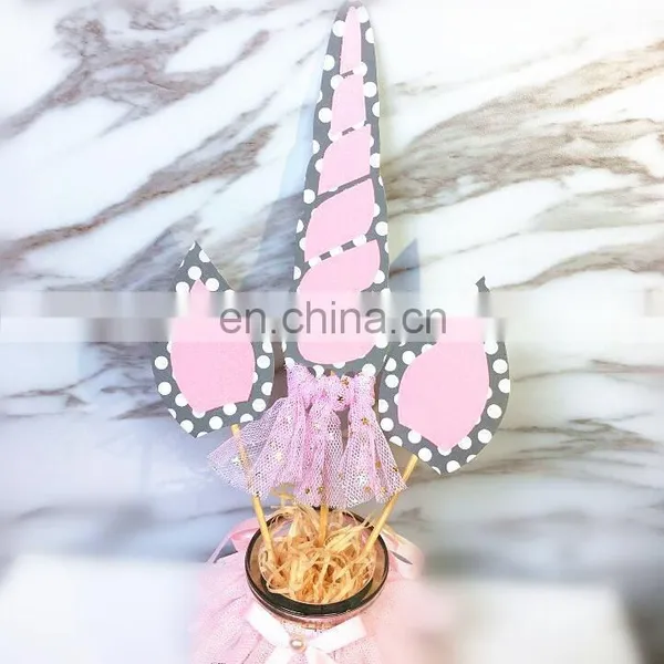 Newest Blue and Pink Unicorns Design Cake Topper Unicorn Party photo-3