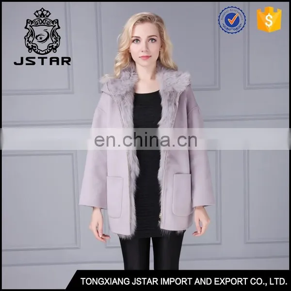 European Style Hot Sale Best Wool Cashmere Blend Womens Coats photo-6