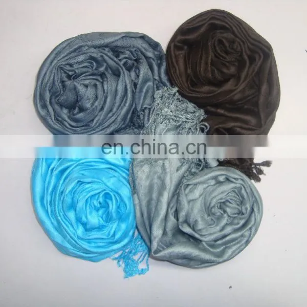High Quality Viscose Blended Scarf Shawl Pashmina in Jacquard photo-2