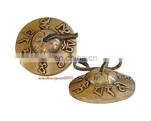Tibetan-Om-Mani-Tingsha-or-Metal-Cymbals-Musical-Instrument Tibetan-tingsha-cymbals-Om-Mani-Padme-Hum Brass Bells Bell