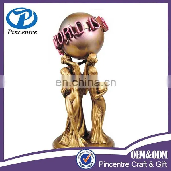 Custom China Factory 40cm Resin The World Is Yours Statue Full Size In Store photo-3