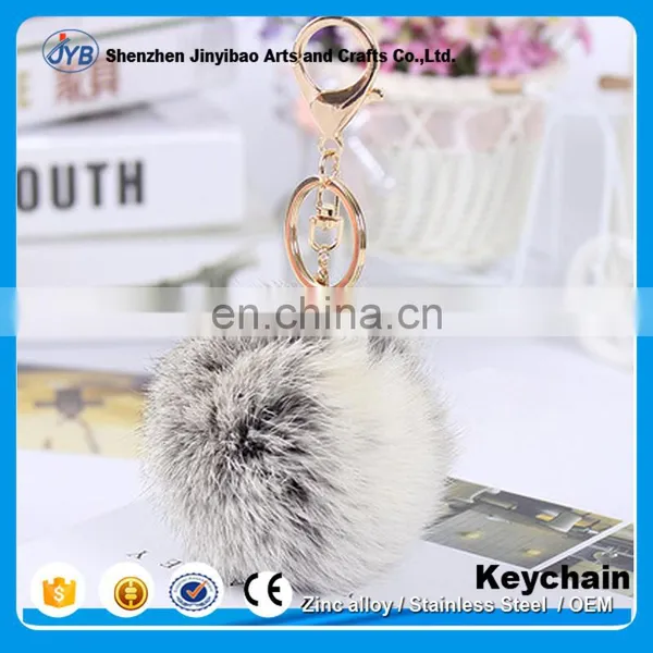 Hot Selling Colorful Cute Fur Flush Ball Keychain for Bag photo-5