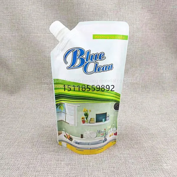 Transparent Aseptic Bag /2KG Mineral Water/soy Sauce/juice Vinegar/plastic Bag Liquid Stand up Nozzle Bag