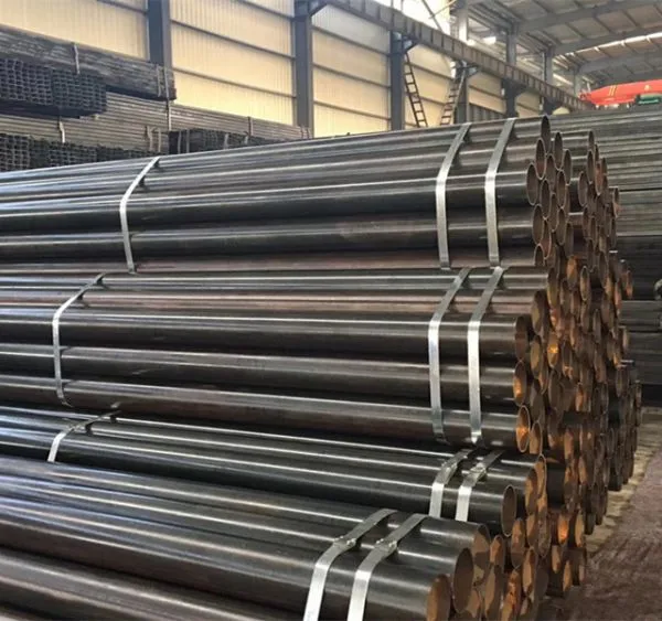 Tianjin Shengteng Mild Carbon Steel Straight ERW Welded Black Steel Round Pipe photo-4