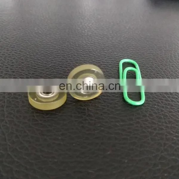 LOW VOICE PU Urethane Polyurethane Rubber Coated Bearing Wheels PU68312-3 Polyurethane Load Bearing Wheels photo-2