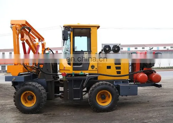 Hydraulic Diesel Photovoltaic Fence Guardrail Post Pile Driver for Sale Price photo-6