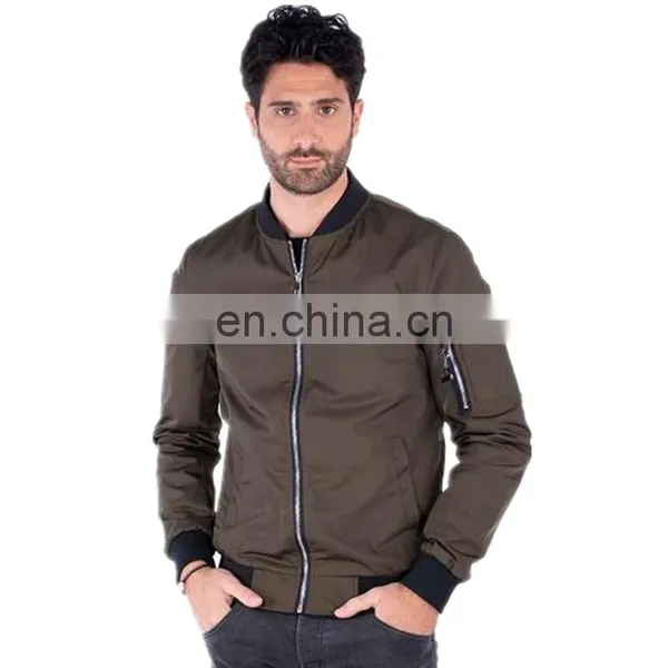 Varsity Quilted Mens Custom Logo Plus Size Flight Bomber Jacket Coat