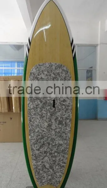 FISH TAIL DECK BAMBOO STAND UP PADDLE FISH SUP BOARD BAMBOO photo-3
