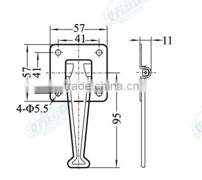 02451 Van Trucks Stainless Steel Door Retainer or Door Holders photo-2