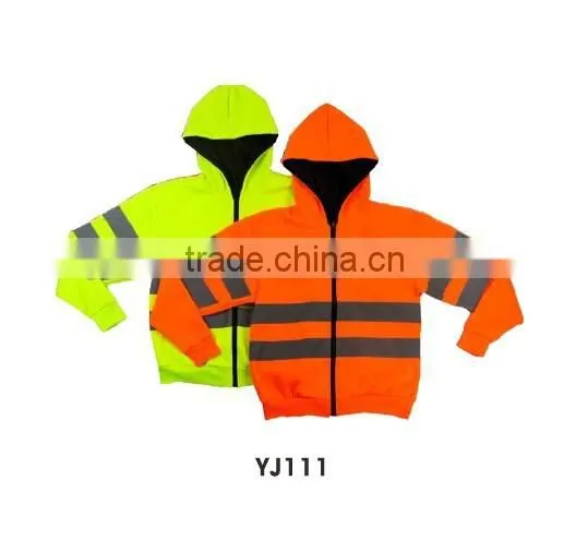 Single Polar Fleece Long Sleeve Two Reflective Tape Jacket photo-2