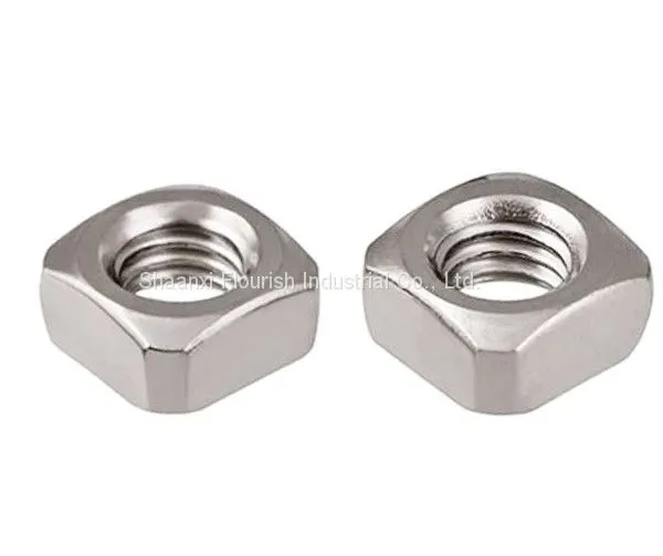 All Sizes Square Thin Nuts , SS / CS Square Lock Nut DIN ISO Standard photo-2